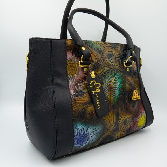 N/A Handbags - Leather handbag